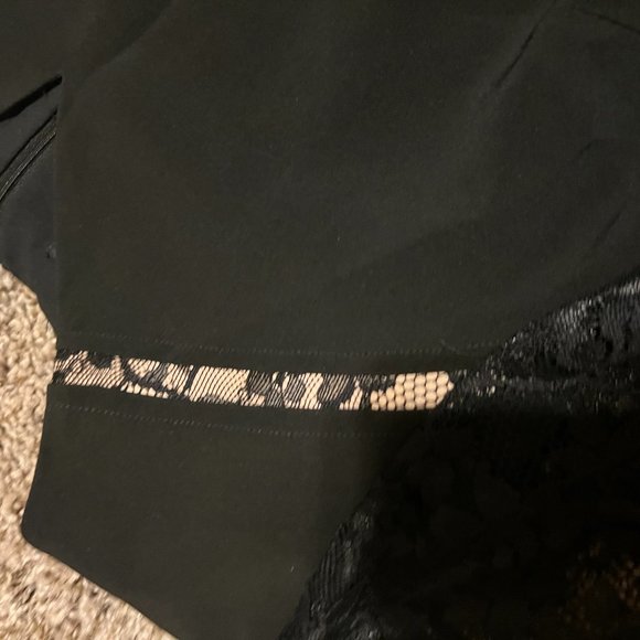 Ivy & Blu Women's Elegant Floral Lace Sleeves Pencil Dress -Black size 16 - Picture 9 of 15